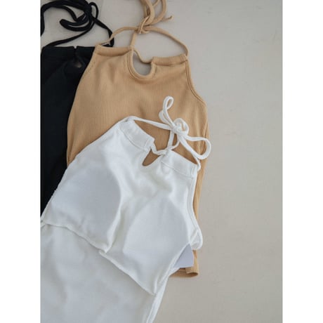 《予約販売》cup in holter neck lib camisole/3colors_nt2351