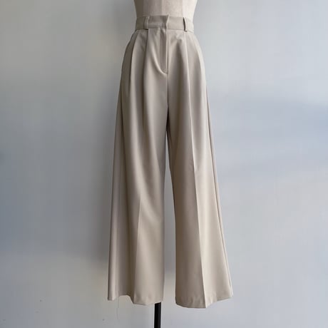 《予約販売》straight tuck wide pants/2colors_np0902