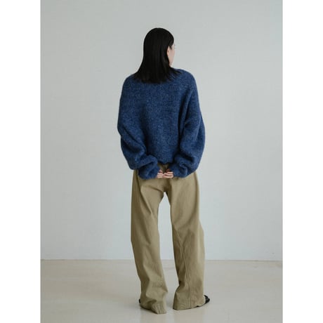 《予約販売》melange mannish knit/2colors_nt2436