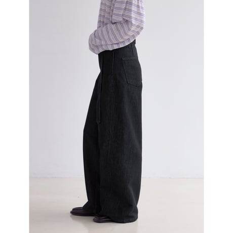 《予約販売》belt set indigo denim pants_nj0181