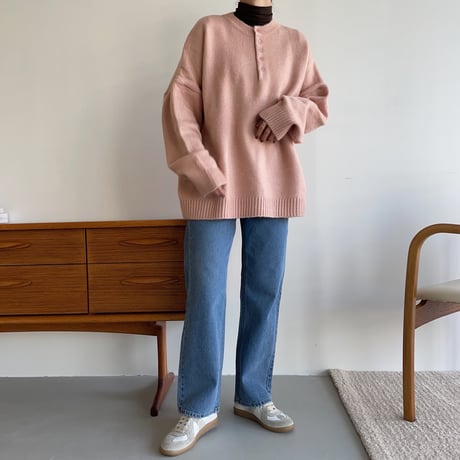 《予約販売》over botan knit/3colors_nt1170