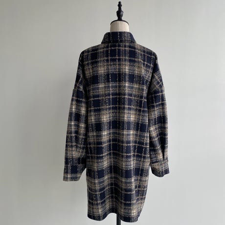 《予約販売》wool check shirt jacket_no0169