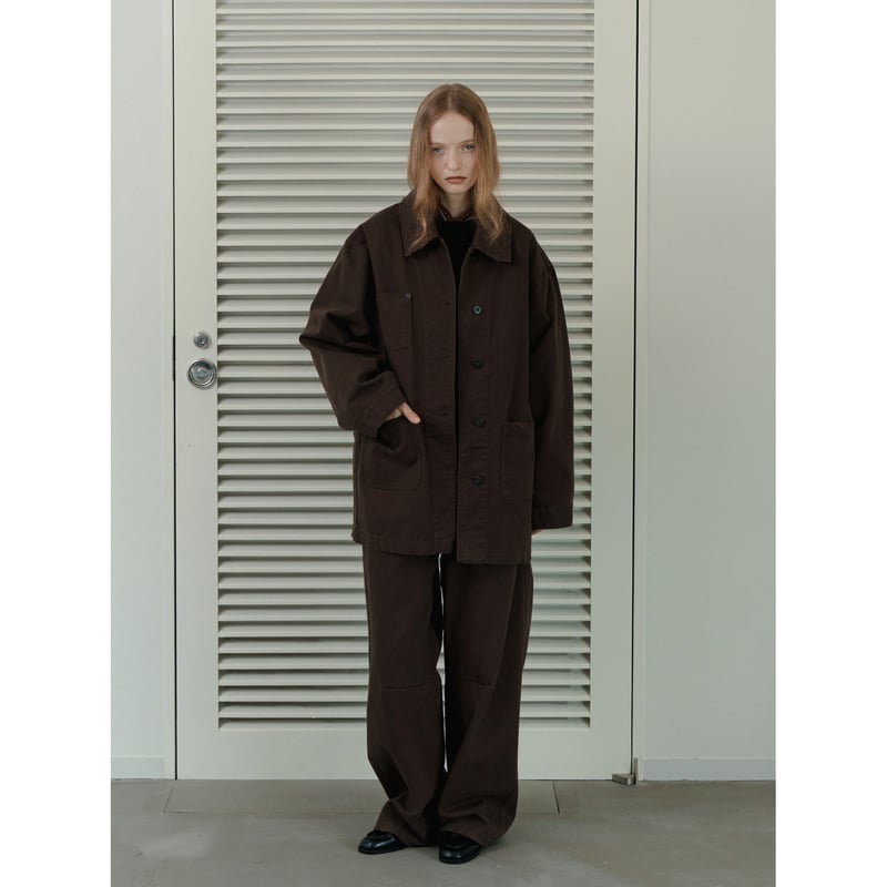 NOKCHA original】cotton over jacket/brown_no046