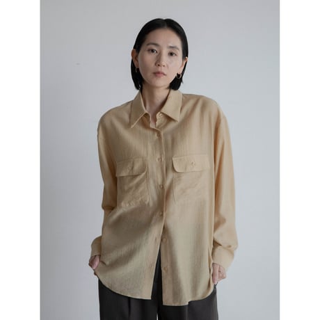 《予約販売》material sheer shirt/3colors_nb0276