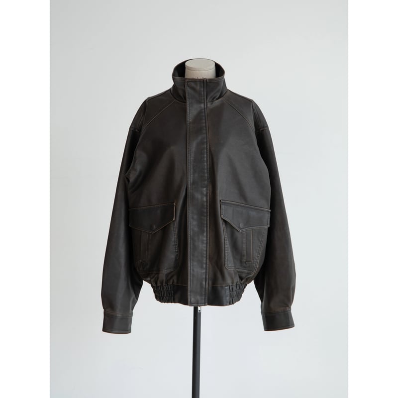 予約販売》ash fake leather jacket/2colors(unisex)_n