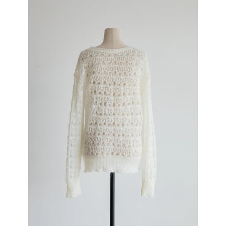 《予約販売》crochet low gauge knit tops/2colors_nt2406