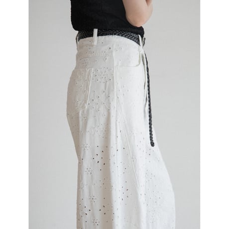 《予約販売》belt set punching jeans_nj0141