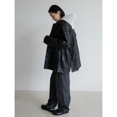 《予約販売》string leather like jacket_no0430