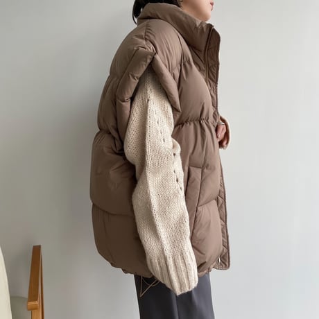 《予約販売》duck down vest/2colors_nt1228