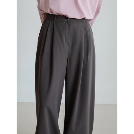 《予約販売》two tuck simply wide pants/2colors_np1159