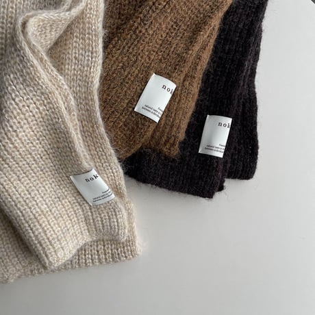 【nokcha original】nokcha wool muffler/3colors_na0467