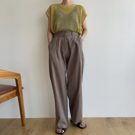 《予約販売》belt linen pants/2colors_np0622