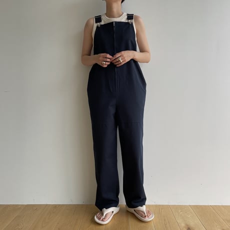 【nokcha original】material over all/navy_np0831