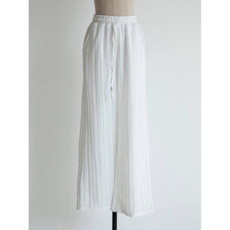 《予約販売》jacquard lacy pants/2colors_np1111