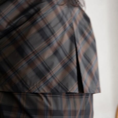 【nokcha original】quality over check coat_no0200