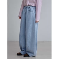 《予約販売》waist mark stripe jeans_nj0176