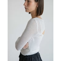 《予約販売》back open sheer knit tops/2colors_nt2569