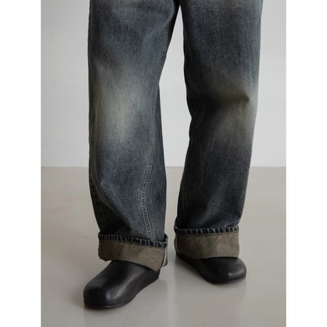 《予約販売》accent vintage like oval jeans_nj0117