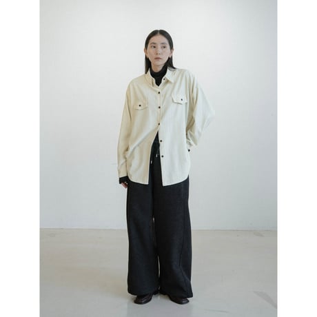 《予約販売》soft stripe shirt/2colors_nb0354