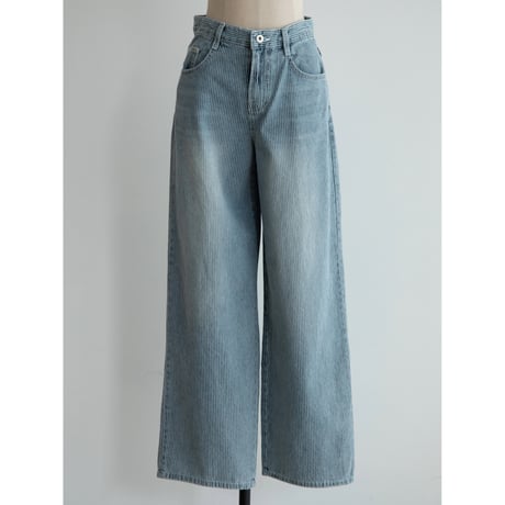 《予約販売》stripe rétro jeans/2colors_nj0136