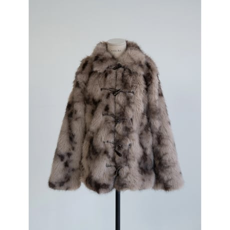 《予約販売》toggle button fur jacket_no0491