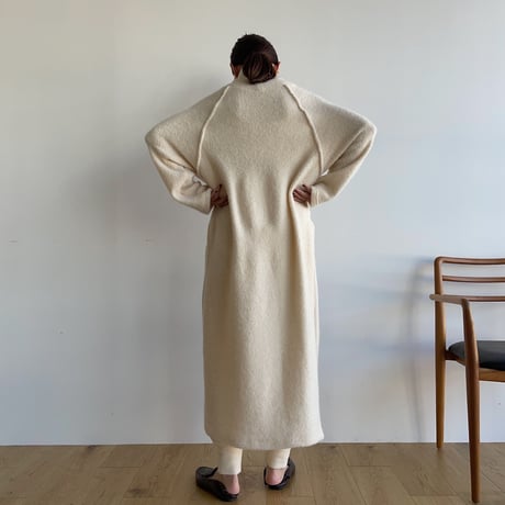【nokcha original】raglan sleeve warm ops/ivory_nd0131