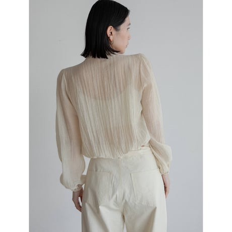《予約販売》rincl sheer cache-coeur blouse/2colors_nb0296