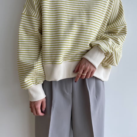 《予約販売》border croped mtm/2colors_nt1323