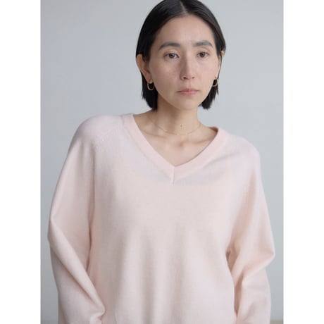 《予約販売》v neck soft knit tops/2colors_nt2498