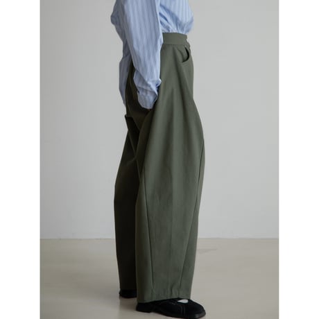 《予約販売》twill oval mannish pants/2colors_np1080