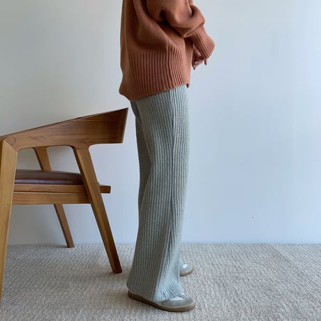 《予約販売》knit daily lib pants/2colors_np0514
