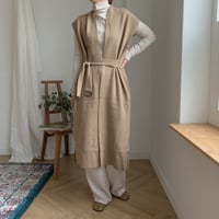 ✳︎予約販売✳︎knit long gilet/2colors_no0016