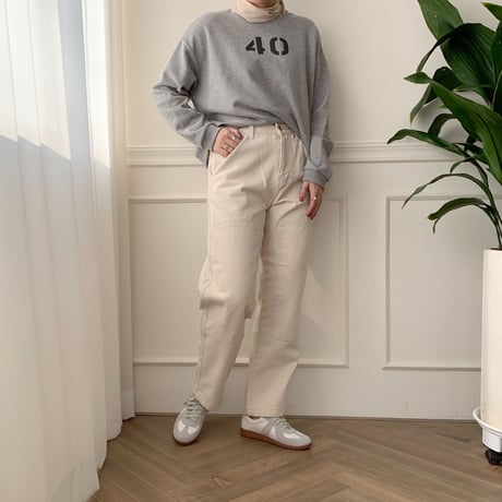 ✳︎予約販売✳︎point white jeans_np0005