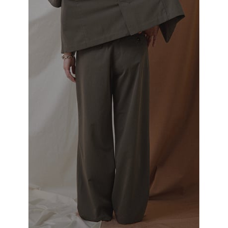 - AUTHENTIC series - material high pants/3colors_an0011