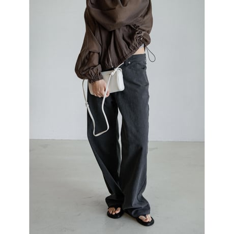 《予約販売》ostrich like thong sandals/2colors_na0795