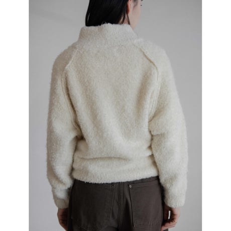 《予約販売》zip up soft knit pullover/2colors_nt2194