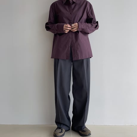 《予約販売》silhouette lady shirt/2colors_nb0219