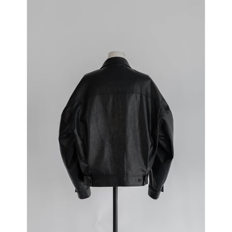 - AUTHENTIC series - old like eco leather jacket/black_an0001