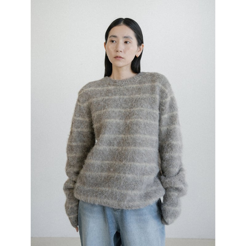 予約販売》border knit pullover/2colors(unisex)_nt24