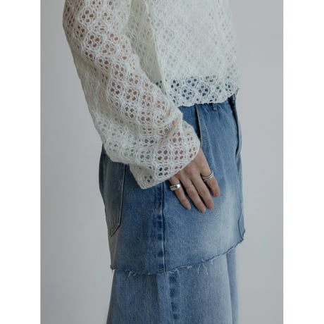 《予約販売》crochet minimal knit tops/2colors_nt2251