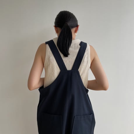 【nokcha original】material over all/navy_np0831