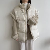 《予約販売》duck down vest/2colors_nt1228