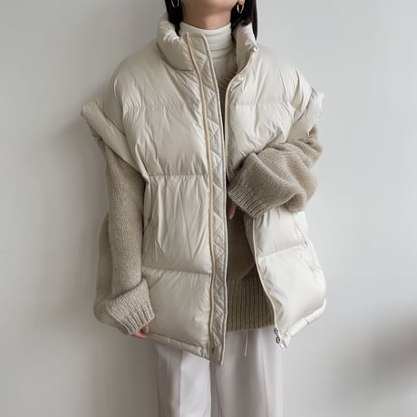 《予約販売》duck down vest/2colors_nt1228