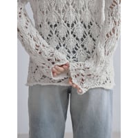 《予約販売》crochet loose knit tops/2colors_nt2519