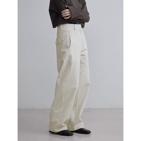 《予約販売》oval tuck cotton pants/2colors_np1212