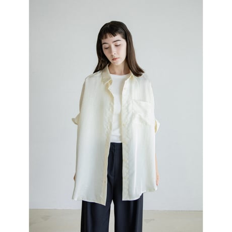 《予約販売》satin 2way shirt/2colors_nb0381