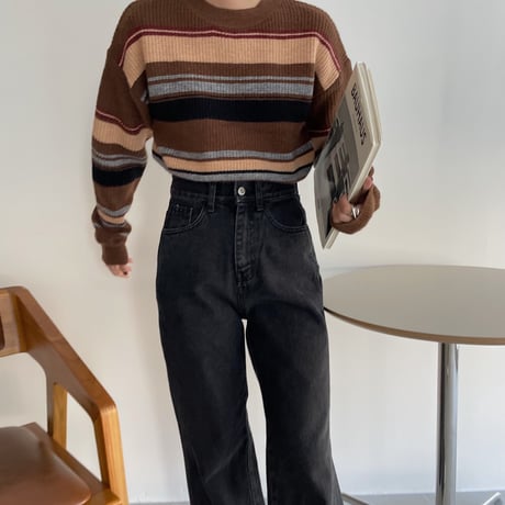 《予約販売》mulch color knit/2colors_nt1105