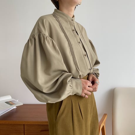 【nokcha original】2way lady gather blouse_nt1061