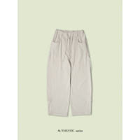 - AUTHENTIC series - vintage like linen oval pants/2colors_an0040