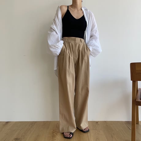 《予約販売》belt linen pants/2colors_np0622